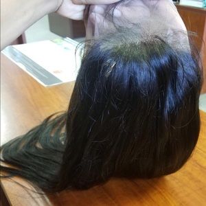 100% lace front Human wig 16" inch